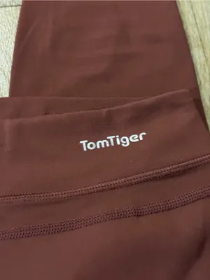 Alphalete TomTiger Brown Activewear Leggings Highwaisted Size Small thumbnail 2