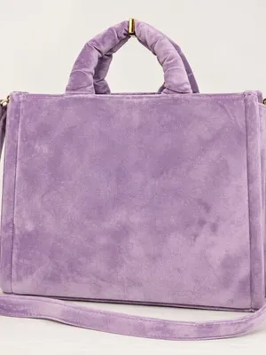 Juicy Couture Big Spender Tote Dusty Violet Velour Rhinestone Logo NWT thumbnail 3
