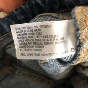 Target Wild Fable Blue Denim Mid Rise Cut Off Straight Leg Pants Jeans 0 thumbnail 7