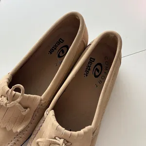 Dexter Sport‎ Mocs Women's Size 7 Wide Tan Tumbled Nubuck Comfort Loafers thumbnail 3