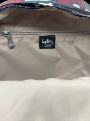 Kipling Paola Mini Backpack Camo‎ Tonal Design Compact Lightweight Blue Gray thumbnail 7