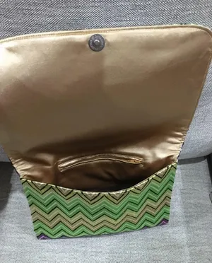 Missoni style zigzag clutch thumbnail 2
