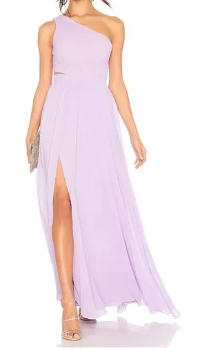 REVOLVE NBD Australis One Shoulder Lilac Gown Maxi Sz SM NWT Grecian thumbnail 1