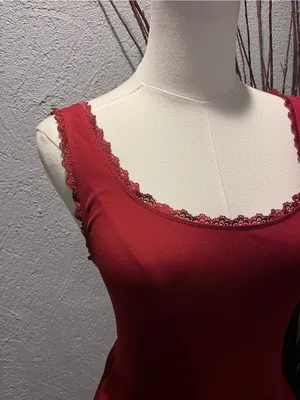 🌺Wild Fable Red Game Day Lace Mini Skater Dress Size Xs🌺 thumbnail 3