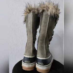 Sorel Women’s Waterproof Shearling Winter Boots Black/Green Size 9 thumbnail 3