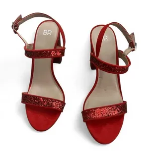 BP Red Glitter Heeled Sandals thumbnail 1