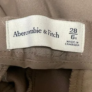 Abercrombie & Fitch Women's Taupe Gray High Rise Wide Leg Trousers Pants Size 28 thumbnail 4