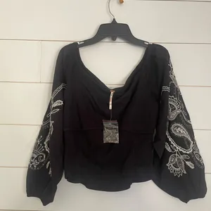 Free People Layla Off-The-Shoulder Top NWOT thumbnail 6