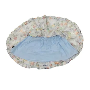 HILL HOUSE 'The Paz Skirt' Space Floral Ruffle Mini Skirt Size M New w/o Tag thumbnail 7