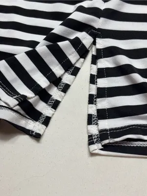 Jonathan Martin For Her Black&White Striped Maxi Skirt - Sz S -casual long skirt thumbnail 7