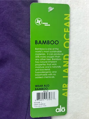 Alo Yoga Relax Tank Top Deep Purple Bamboo Athletic Workout Racerback NWT Large thumbnail 8