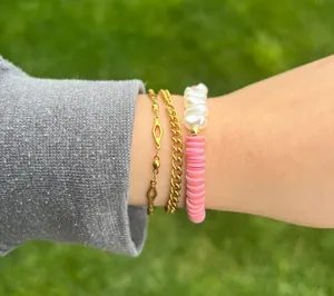 Handmade Light Pink Freshwater Pearl Bracelet thumbnail 2