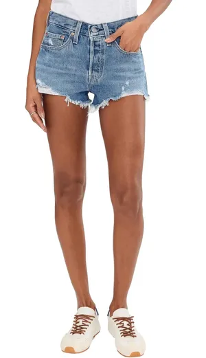 Levi’s 501 High Rise Distressed Shorts | 27 thumbnail 1