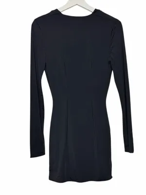 Mistress Rocks Black Draped Mini Dress thumbnail 7