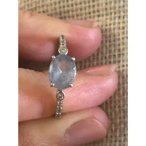 Lot a394 ring size 10 nvc 925 sterling silver thumbnail 2