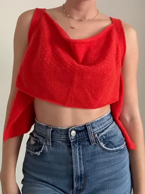Free People Red Top thumbnail 1
