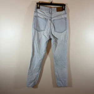 Madewell The Perfect Vintage Jean Womens 24 Light Wash Blue Denim Distressed thumbnail 6