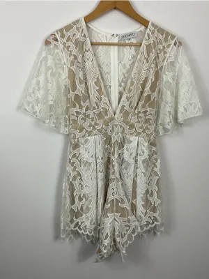 Showpo Break The Bar Playsuit Lace Romper Womens Size 8 thumbnail 1