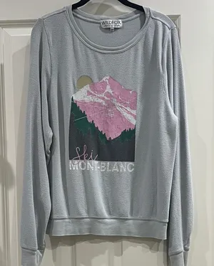 Wildfox “Ski Mont Blanc” pullover size M thumbnail 1
