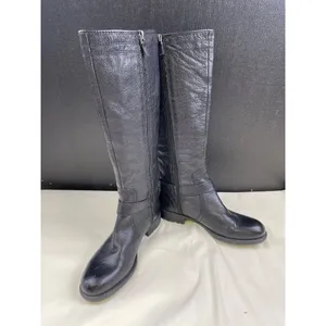 Franco Sarto Women's Black Leather Riding Boots/Shoes Size 6.5 SKU 5263 thumbnail 2