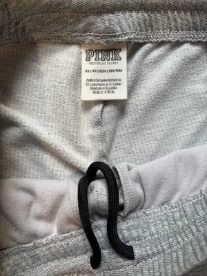 VS PINK Gray Side-Stripe Jogger Pants thumbnail 3
