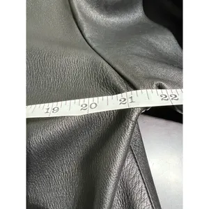 Peletaria Solsona Spain‎ Black Oversized Leather Jacket Western Style Size 42 thumbnail 7