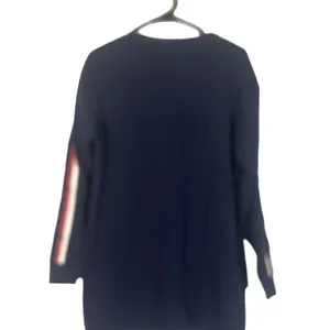 Puma Navy Blue Puma Logo Front Long Sleeve Casual Lounge Sweat Dress Women Sz S thumbnail 2