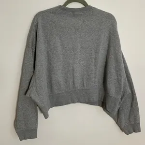 Nike Grey Cropped oversized Sweatshirt Women's size medium‎ thumbnail 4