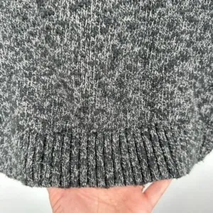 L.L. Bean Women's Gray 100% Cotton Turtleneck Long Sleeve Knit Sweater Cabincore thumbnail 7