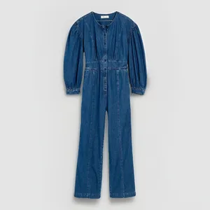 NEW $128‎ MSRP Madewell Straight Leg Denim Jumpsuit Utility Artsy Coveralls Sz 2 thumbnail 2