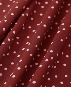 Rihoas The Red Frill Trim Side Split Midi Dress thumbnail 3