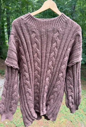 Cable Knit Pullover Sweater thumbnail 2