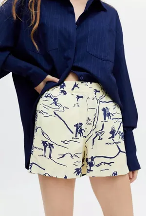 Urban Outfitters Lena souvenir shorts thumbnail 1