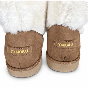Makalu Rochelle Brown Faux Fur Lined Lace-Up Ankle Bootie Women US 11 M thumbnail 2