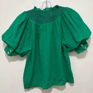 House of Harlow 1960 Puff‎ Sleeve Eyelet Top Small NWT thumbnail 3