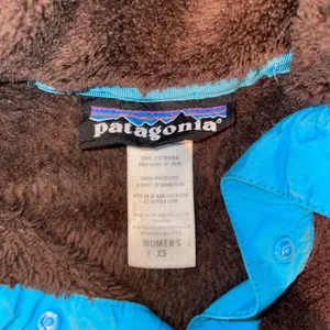 Patagonia Re-Tool Snap-T Fleece Pullover Brown Turquoise Gorpcore Women XS thumbnail 7
