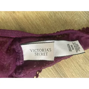 Victoria's Secret Bralette Medium lace Burgundy Halter Boho Festival thumbnail 5