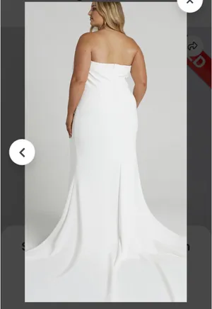 Showpo Vows For Life Bridal Gown – White – US 14 (AU 18) – New With Tags thumbnail 3