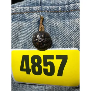 Lauren Jeans Co‎ Denim Jacket Distressed Light Wash Button Front Women's M thumbnail 10
