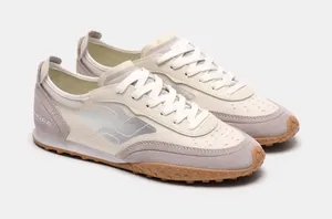 HOFF Mockingbird Mesh Suede Sneakers Grey Beige US 8 GUC Gray thumbnail 1