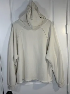 Z Supply V-Neck Weekender Hoodie Cream Size M thumbnail 4