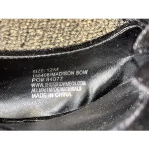 Sophia Taylor Madison Bow Black Velvet Sling Back Kitten Heels Sz 12 thumbnail 11