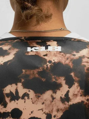 Ksubi Khaos Bolero Mesh Top Womens XS NWT Assorted Abstract Leopard Print Crop thumbnail 4