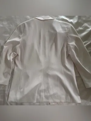 Women's White Blazer Jacket thumbnail 2