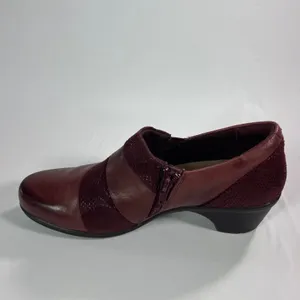 Earth Origins Reegan Women's Shooties 10‎ M Medium Burgundy Leather Wedge Shoes thumbnail 5