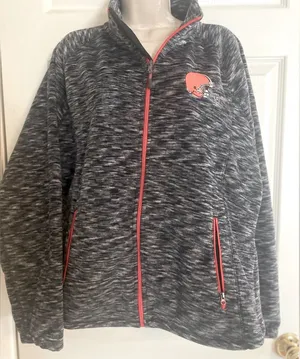 Cleveland Browns‎ Women’s XXL Zip Up Jacket thumbnail 1