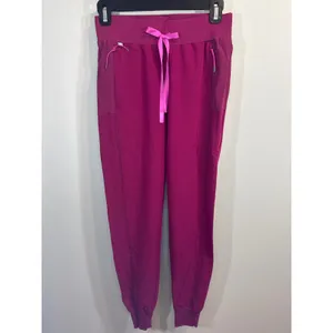 FIGS W Boston Slim Jogger Scrub Pants XS‎ Raspberry Tech Fabric Bundle of 2 NWT thumbnail 3