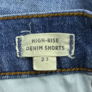 Madewell High-Rise Denim Shorts in Glenoaks Wash Jean Stretch Festival Size 27 thumbnail 6