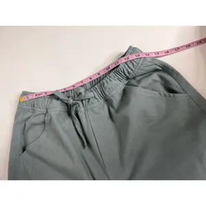 GiGiO USA Size Small Utility Wide Leg Pants Blue Cotton Cargo Barrel thumbnail 5