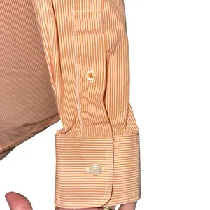 Old Navy‎ Orange White Stripe Button Down Shirt Small Long Sleeve Casual thumbnail 2